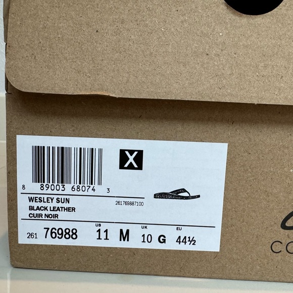 Men’s Clark’s Wesley Sun Black size 11 adjustable Velcro - Picture 7 of 8